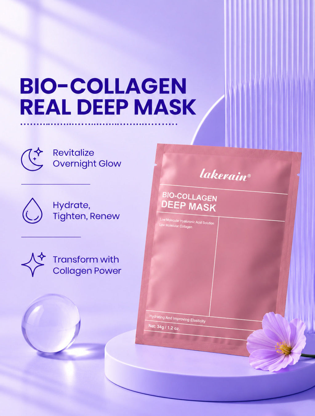 2 in 1 Collagen Night Wrapping Mask
