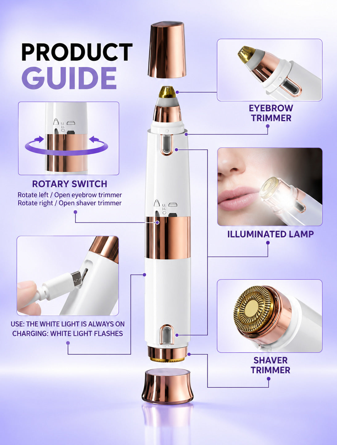 2-in-1 Eyebrow Trimmer