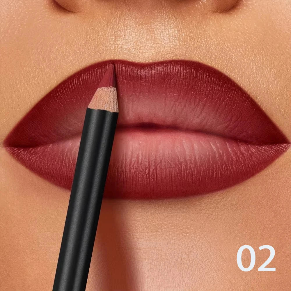 6-Color Waterproof Matte Lip Liner