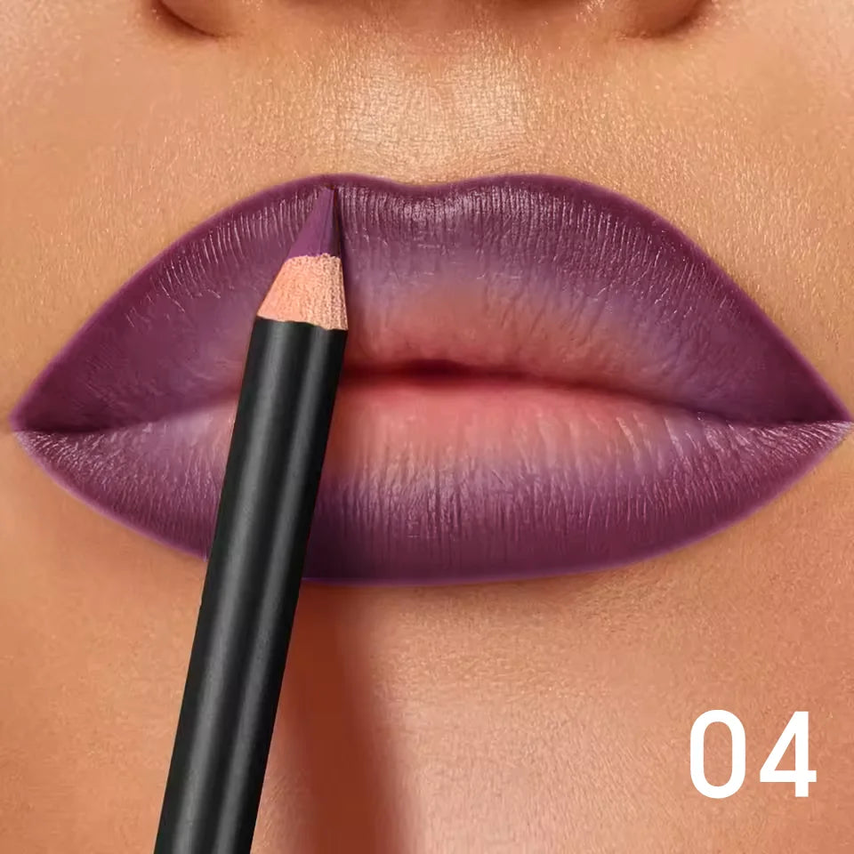 6-Color Waterproof Matte Lip Liner