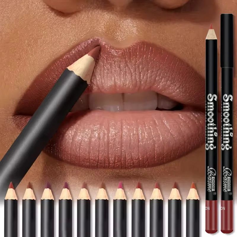 6-Color Waterproof Matte Lip Liner