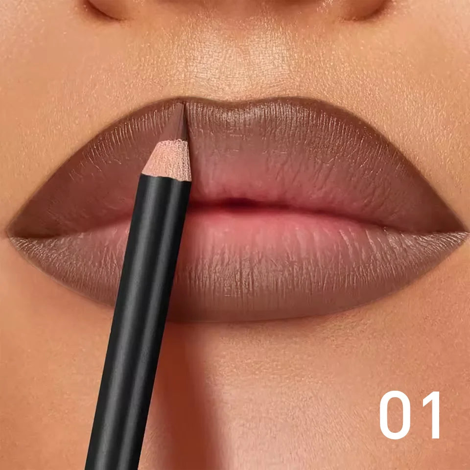 6-Color Waterproof Matte Lip Liner