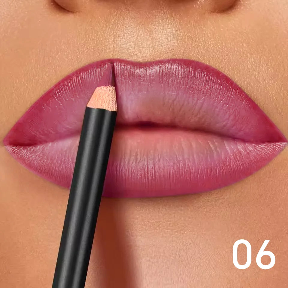 6-Color Waterproof Matte Lip Liner