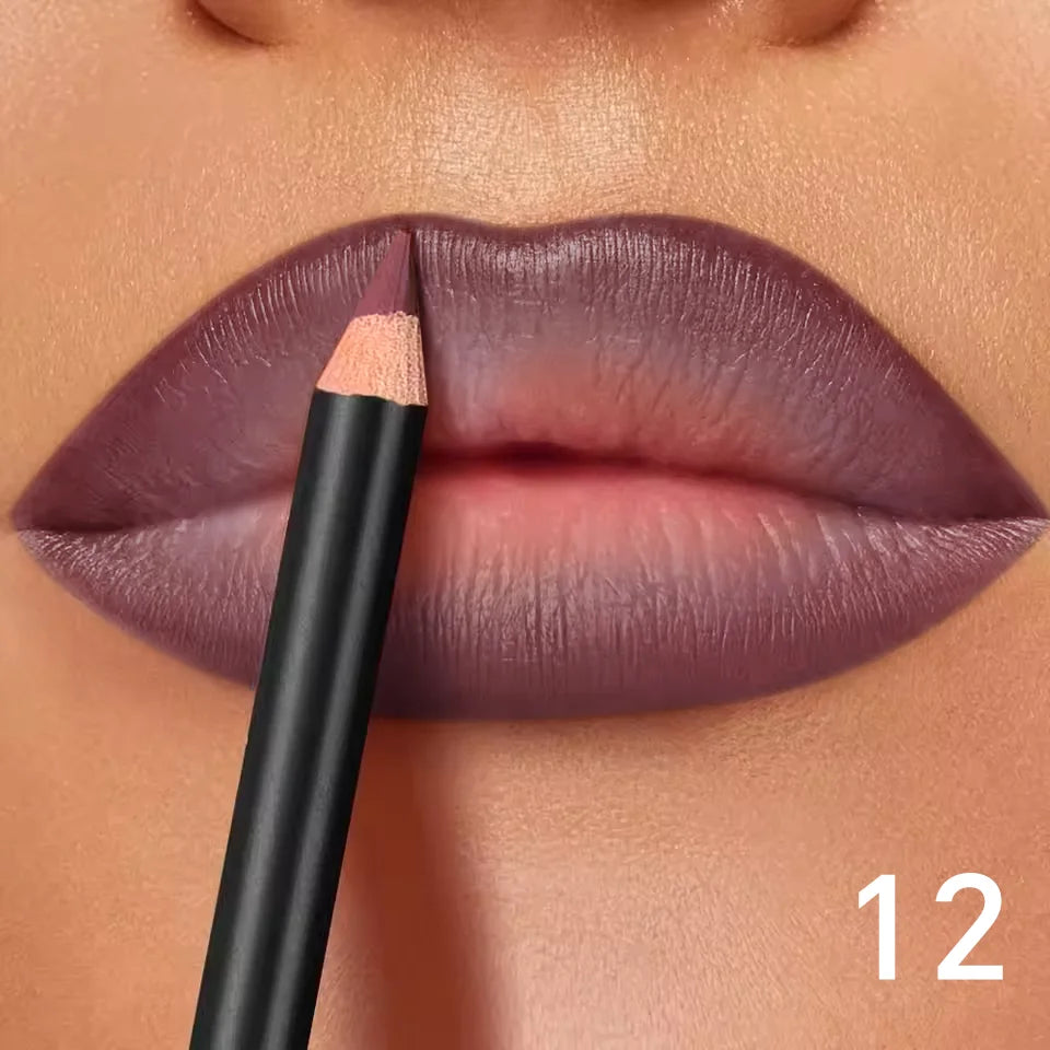 6-Color Waterproof Matte Lip Liner