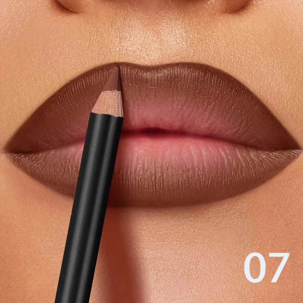 6-Color Waterproof Matte Lip Liner
