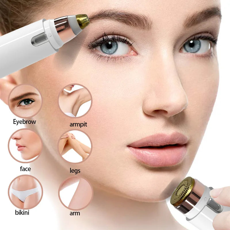 2-in-1 Double Head Eyebrow Shaving Machine
